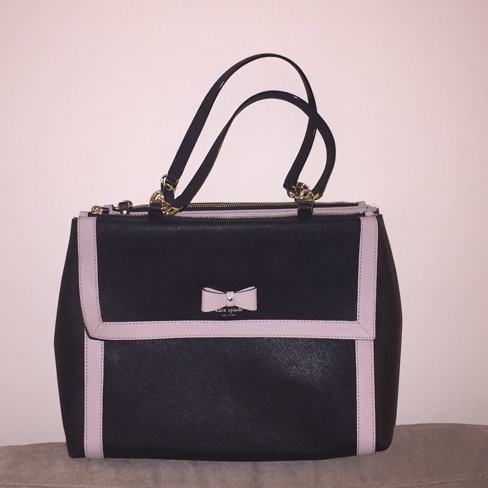 Kate spade black bag with bow
